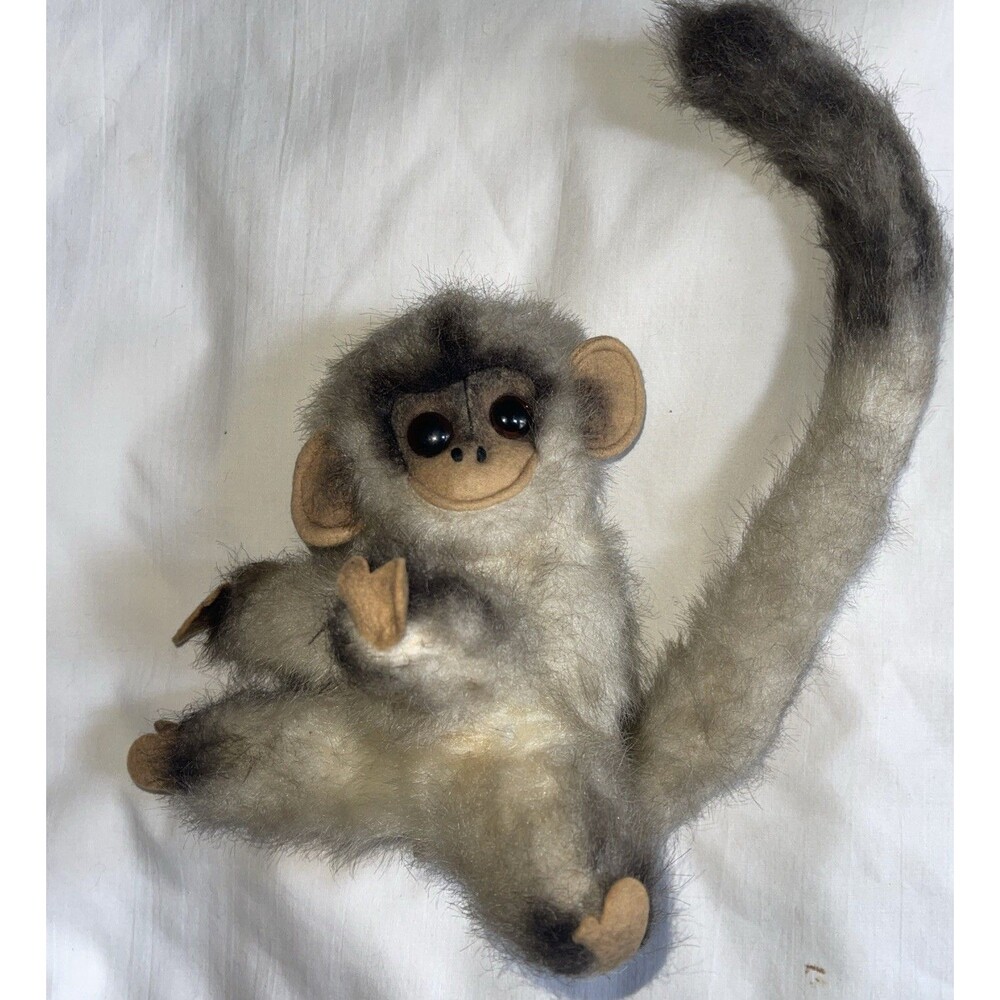 VTG Kamar Japan Plush Baby Monkey 7" 1966 Super Cute